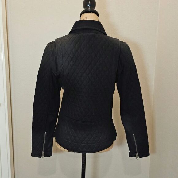 NWOT Diesel Black Moto Quilted Jacket Size Small - Picture 7 of 11